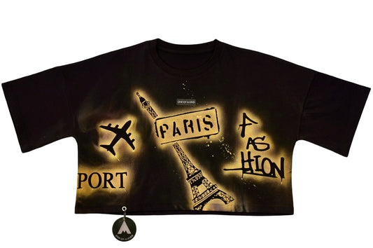CROP T-SHIRT, SIZE: LARGE