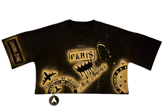 CROP T-SHIRT, SIZE: EXTRA LARGE