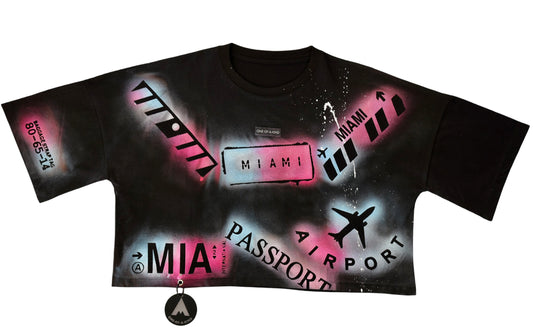 CROP T-SHIRT, SIZE: EXTRA LARGE