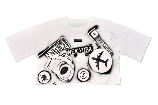 CROP T-SHIRT, SIZE: MEDIUM