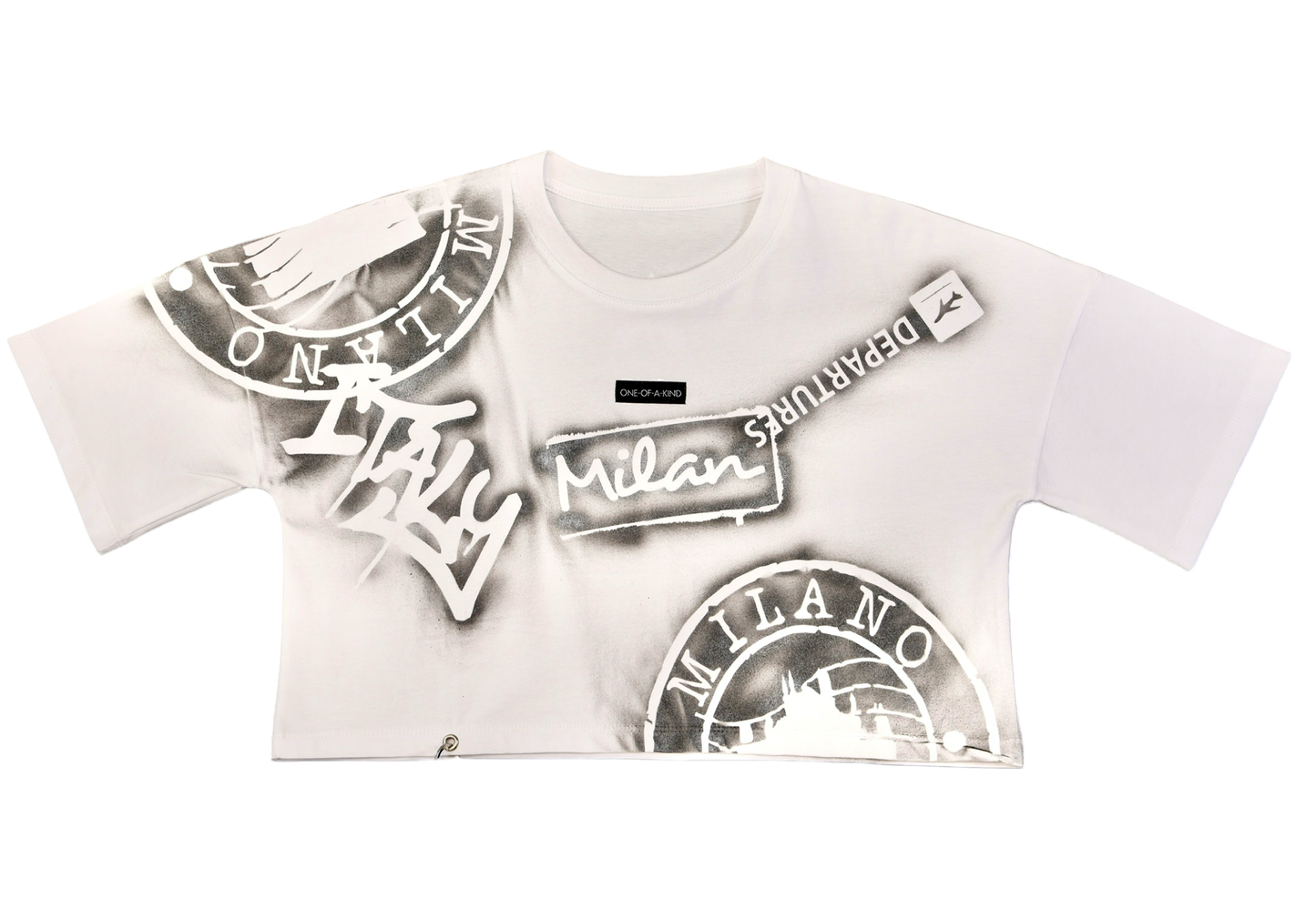 CROP T-SHIRT, SIZE: SMALL