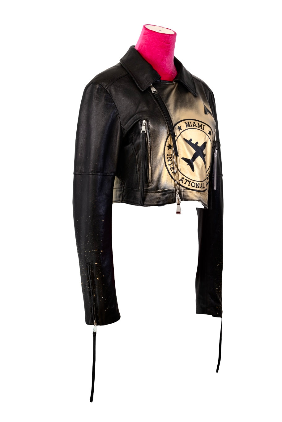 SPECIAL EDITION - LEATHER BIKER JACKET- SIZE: 44 (LARGE)